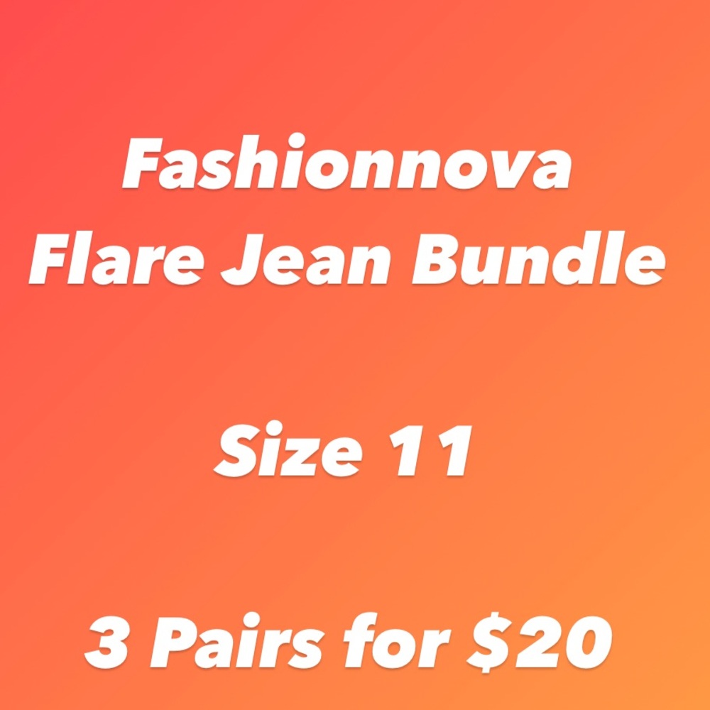 Fashionnova Flare Jean Bundle